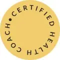 graphic image text saying certified health coach